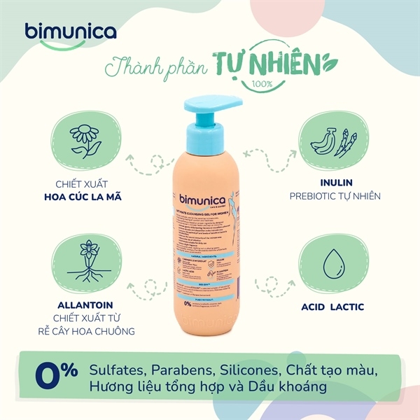 Dung dịch vệ sinh phụ nữ Bimunica (Nhập khẩu Nga)